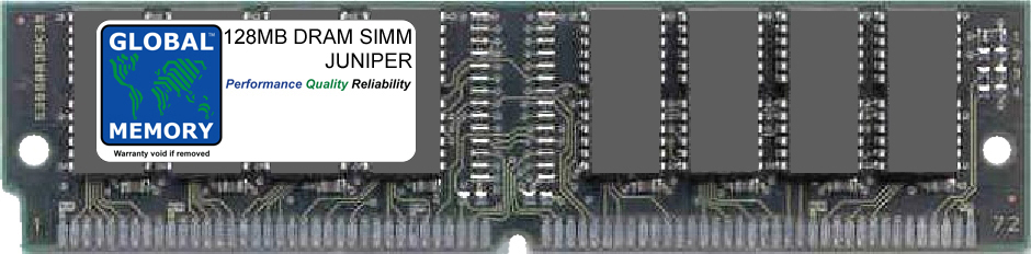 128MB DRAM SIMM MEMORY RAM FOR JUNIPER M40 ROUTER'S RE-1.0 / RE-233 ROUTING ENGINE (MM32X36-60EDO-G)